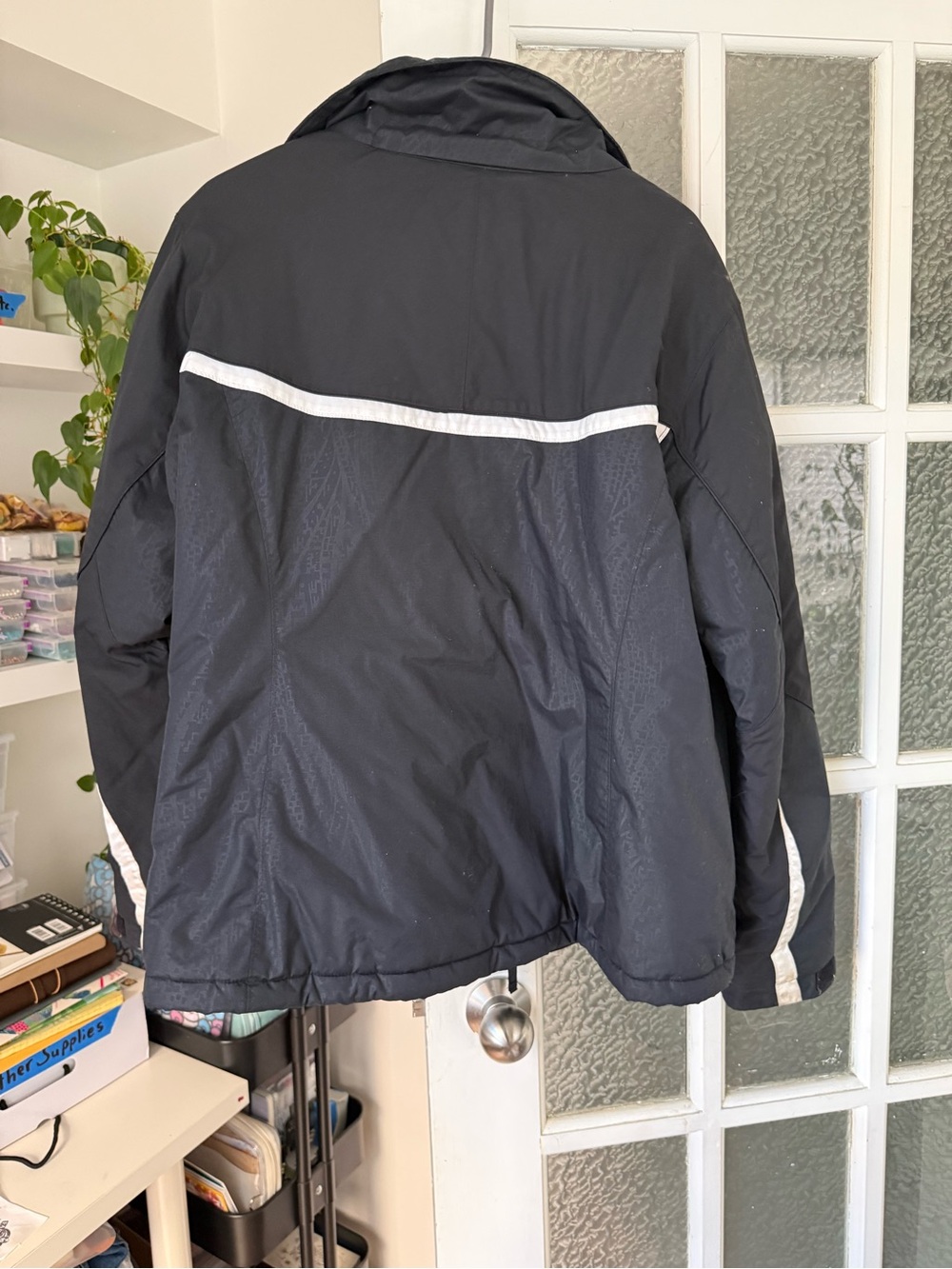 Columbia Black Ski Jacket with White Accents - Picture 7 of 7